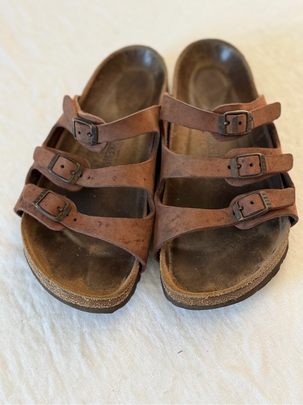 Women’s Birkenstock Florida Sandals Three Adjustable Straps Regular Width Size 6